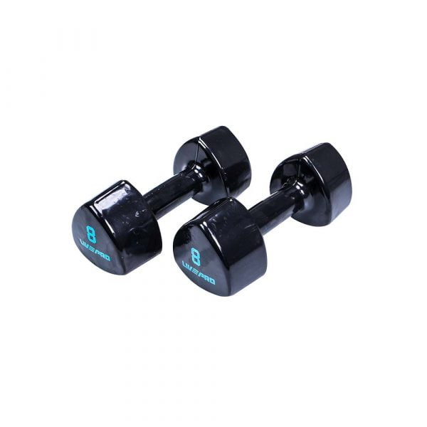 LIVEPRO Studio Dumbbells – Compact, Non-Slip Grip, Durable – Great for Home and Studio Workouts