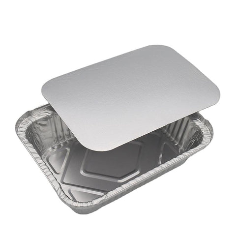 Large Disposable Aluminum Food Pan with Transparent Lid 6000ml – 6000ml Large Disposable Aluminum Food Pan with Lid – Disposable Food Packaging | Disposables