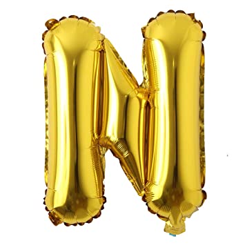 Letter Foil Balloon 16 Inches. Festive & Decorative, Ideal for Creating Custom Messages | Durable & Reusable