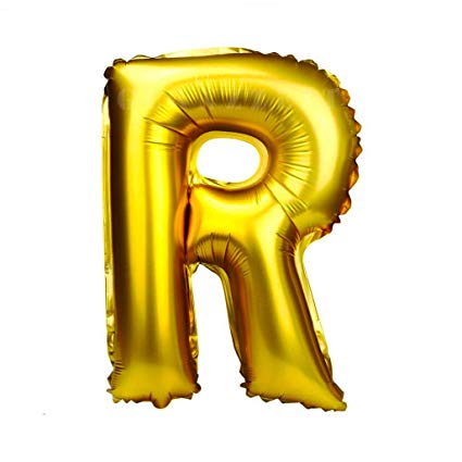 Letter Foil Balloon 16 Inches. Festive & Decorative, Ideal for Creating Custom Messages | Durable & Reusable