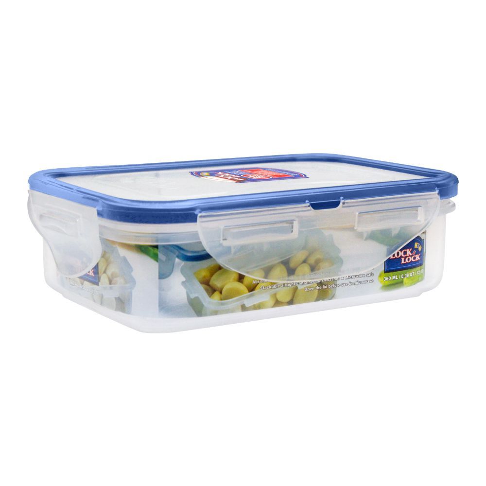 Lock & Lock Air Tight Rectangular Short Food Container – Space-Efficient, Secure Seal, BPA-Free – Perfect for Food Storage and Leftovers