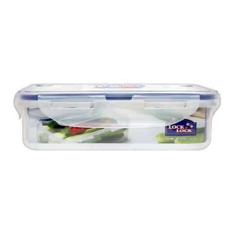 Lock & Lock Air Tight Rectangular Short Food Container – Space-Efficient, Secure Seal, BPA-Free – Perfect for Food Storage and Leftovers