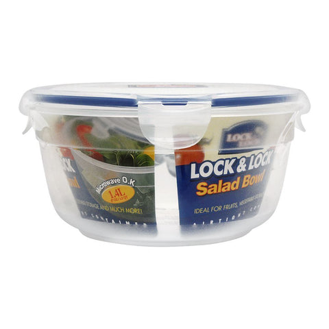 Lock & Lock Air Tight Round Salad Bowls – Large Capacity, Secure Seal, BPA-Free – Salad Bowl | Great for Family Meals