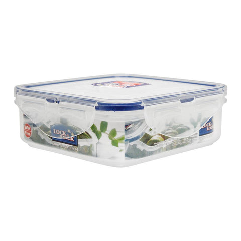 Lock & Lock Air Tight Square Short Food Container – Secure Seal, BPA-Free, Compact Design for Fresh Food Storage and Convenient Organization