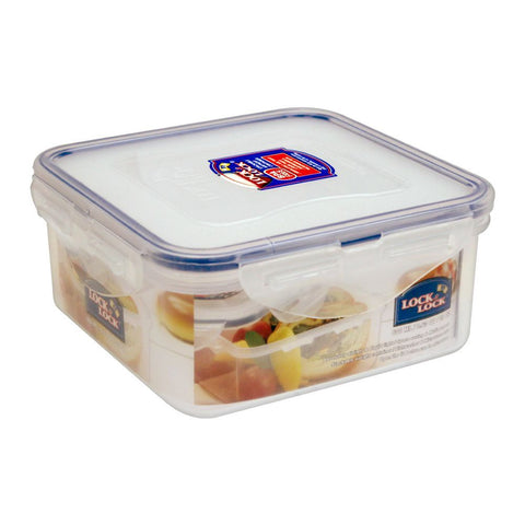 Lock & Lock Air Tight Square Short Food Container – Secure Seal, BPA-Free, Compact Design for Fresh Food Storage and Convenient Organization