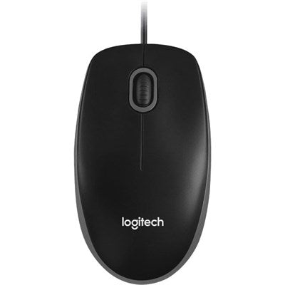 Logitech B100 Optical USB Mouse – Reliable Wired Mouse, 800 DPI Optical Sensor, Comfortable Grip, Simple and Durable Design – Great for Home or Office