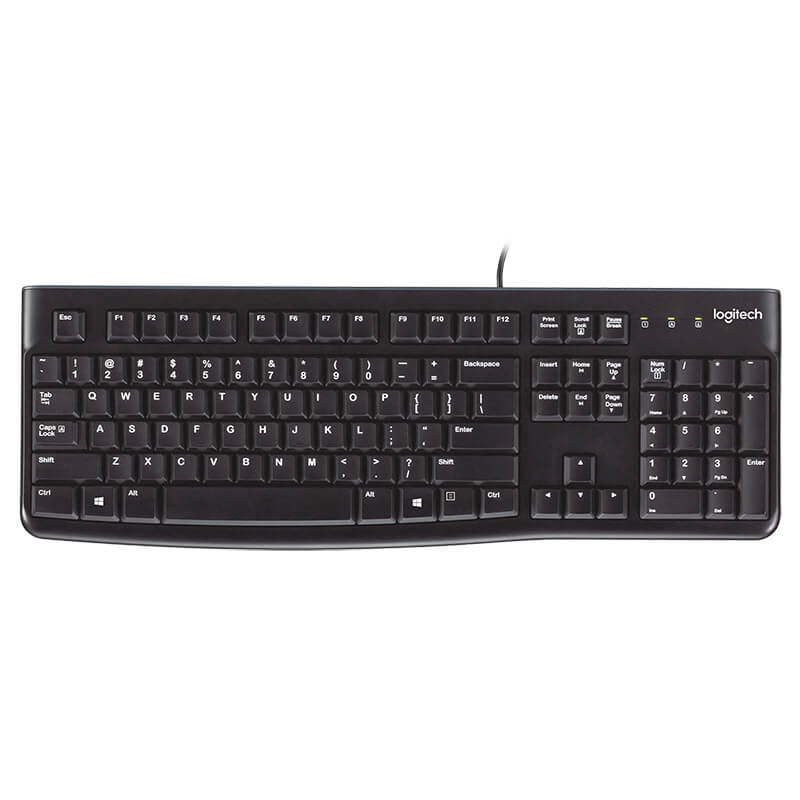 Logitech K120 USB Keyboard – Reliable USB Connection, Full-Sized Layout, Ergonomic Design | Keyboard