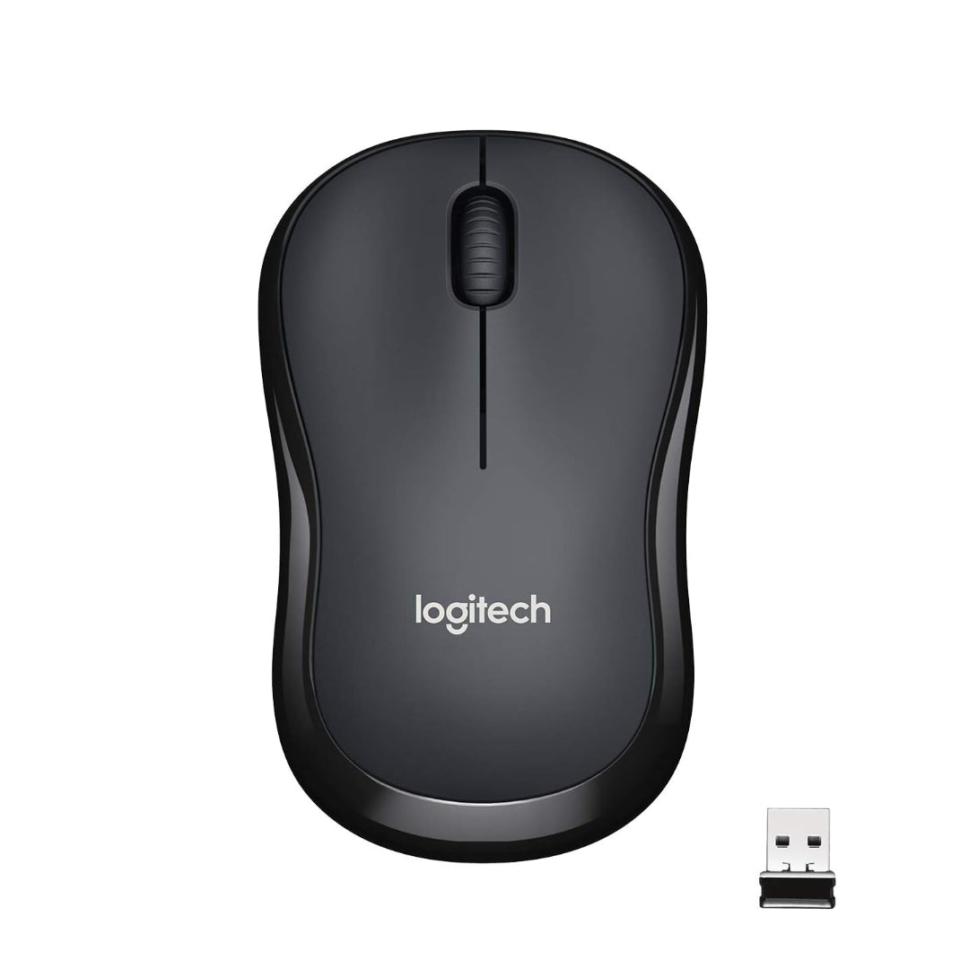 Logitech M221 Silent Wireless Mouse – Black, Noise Reduction, 2.4 GHz Wireless Connection, 18-Month Battery Life – Ideal for Quiet Environments | Model: M221