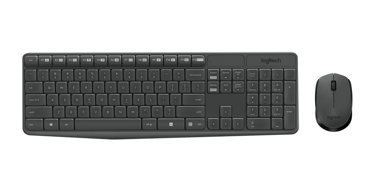 Logitech MK235 Wireless Keyboard and Mouse – Durable Build, Wireless Connectivity, Ergonomic Combo Set | Keyboard and Mouse