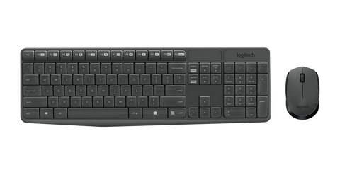 Logitech MK235 Wireless Keyboard and Mouse – Durable Build, Wireless Connectivity, Ergonomic Combo Set | Keyboard and Mouse