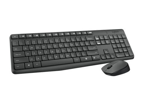 Logitech MK235 Wireless Keyboard and Mouse – Durable Build, Wireless Connectivity, Ergonomic Combo Set | Keyboard and Mouse