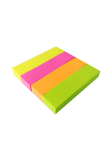 M&G Neon Sticky Notes – 76 x 19 mm, 100 Sheets – Bright Colors, Durable, Versatile – Perfect for Office, School, and Home Use | Reliable and Handy