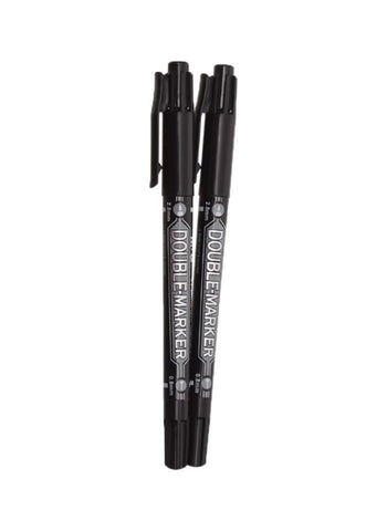 M&G Permanent Double Marker – 2.8 mm and 0.8 mm Tip, Vibrant Ink, Dual-Use – Ideal for Office, School, and Creative Projects | Durable and Versatile