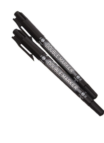 M&G Permanent Double Marker – 2.8 mm and 0.8 mm Tip, Vibrant Ink, Dual-Use – Ideal for Office, School, and Creative Projects | Durable and Versatile