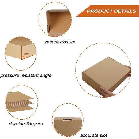 Medium Shipping Box Corrugated – Sturdy Corrugated Cardboard, Medium Size, Ideal for Various Shipments – Shipping Box | Reliable for Safe Delivery