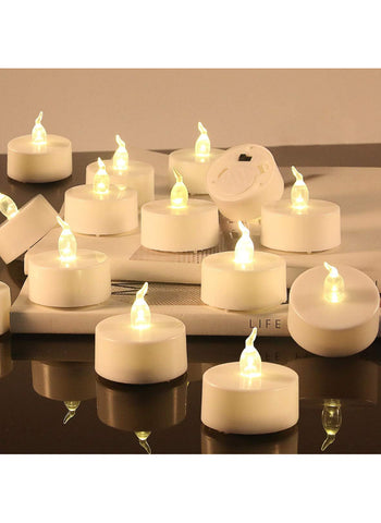 Mini LED Tea Light Candles – Pack of 4, Battery-Operated, Flameless Design | Ideal for Decor & Celebrations