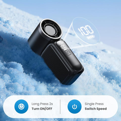 Mini Portable Turbo Fan 1200 mAh - White