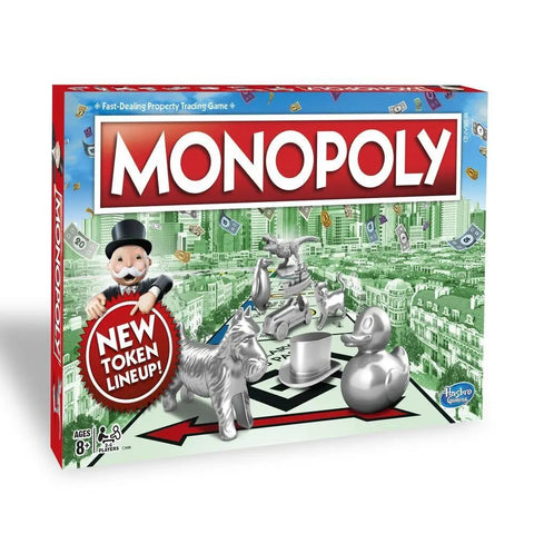 Monopoly 3392 Classic Edition – Iconic Property Trading Game for 2-6 Players, Ages 8+, Ultimate Family Fun with Classic Tokens and Money