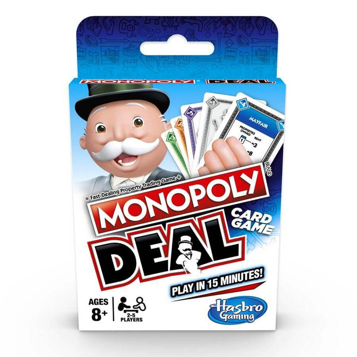 Monopoly Deal – Fast-Paced Card Game for Quick Property Trading Fun, Perfect for Family Game Nights and Easy Play