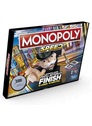 Monopoly Speed Board Game. Fast-Paced & Exciting, Shorter Gameplay Version | Perfect for Quick Game Sessions