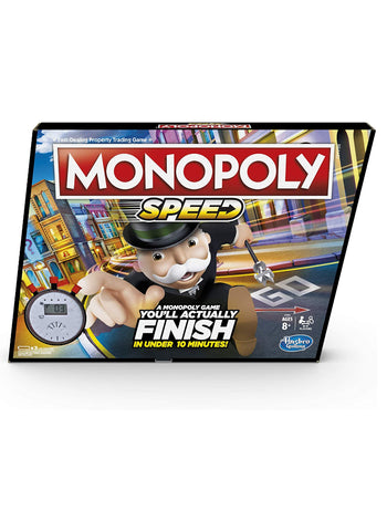 Monopoly Speed Board Game. Fast-Paced & Exciting, Shorter Gameplay Version | Perfect for Quick Game Sessions