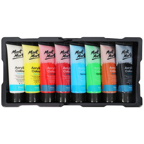 Mont Marte Acrylic Color Set 75ml – Vibrant Colors, Easy to Use, Quick Drying – Acrylic Paint Set | Perfect for Artists of All Levels