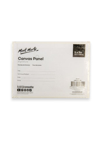 Mont Marte Canvas Panels 5x7in 3pcs MEA0019 – Set of 3, Quality Panels, Compact Size – Perfect for Art & Craft Projects | Ready to Display