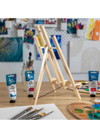 Mont Marte Easel and Canvas Discovery Large 30x40cm (11.8 x 15.7in) CMRD0090 – Complete Set, Sturdy Easel, Quality Canvas – Ideal for Beginners & Kids | Ready-to-Use Painting Kit