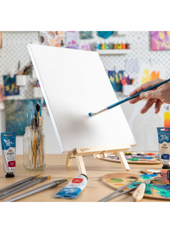 Mont Marte Easel and Canvas Discovery Large 30x40cm (11.8 x 15.7in) CMRD0090 – Complete Set, Sturdy Easel, Quality Canvas – Ideal for Beginners & Kids | Ready-to-Use Painting Kit