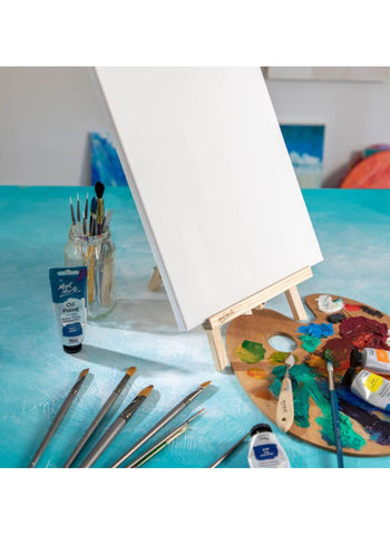 Mont Marte Easel and Canvas Discovery Large 30x40cm (11.8 x 15.7in) CMRD0090 – Complete Set, Sturdy Easel, Quality Canvas – Ideal for Beginners & Kids | Ready-to-Use Painting Kit