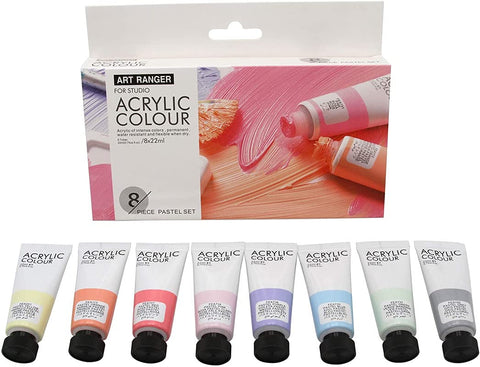 Mont Marte Metallic Acrylic Set PMFL8181 – Vibrant Metallic Palette, High Pigment, Versatile Use – Acrylic Paint Set | Great for Stunning Finishes