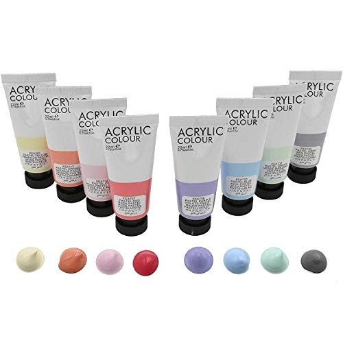 Mont Marte Metallic Acrylic Set PMFL8181 – Vibrant Metallic Palette, High Pigment, Versatile Use – Acrylic Paint Set | Great for Stunning Finishes