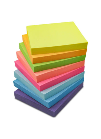 Multi-Color Sticky Notes – 100-Page Pack, 3x3 Inches, Bright Colors – Perfect for Office and School Use | Convenient and Handy