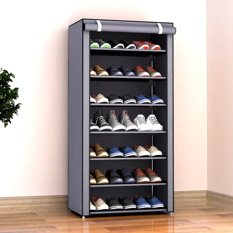 Non-Woven Shoes Wardrobe Organizer Dustproof Shoe Cabinet – Multi-Layer Simple Shoes Storage Rack, Dustproof Design, Versatile Storage – Closet Organizer | Ideal for Shoe Organization