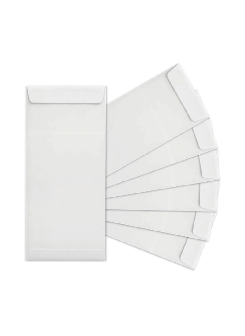 Office Letter Envelope White 9x4 – Durable, Professional Design, 50 Pcs Set – Ideal for Office Correspondence | Convenient and Reliable