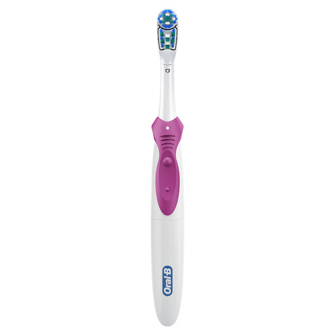 Oral-B 3D White Battery Operated Electric Toothbrush B1010 – Deep Cleaning, Battery Powered, Ergonomic Design | Electric Toothbrush