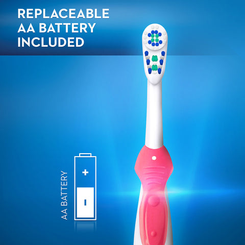 Oral-B 3D White Battery Operated Electric Toothbrush B1010 – Deep Cleaning, Battery Powered, Ergonomic Design | Electric Toothbrush