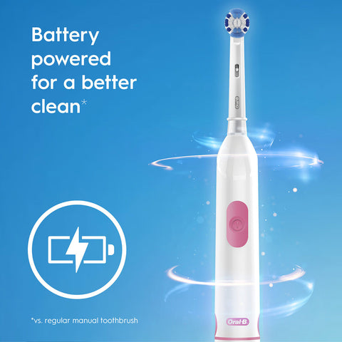 Oral-B Pro Battery Power Toothbrush – Enhanced Brushing, Battery Operated, Easy to Use | Electric Toothbrush