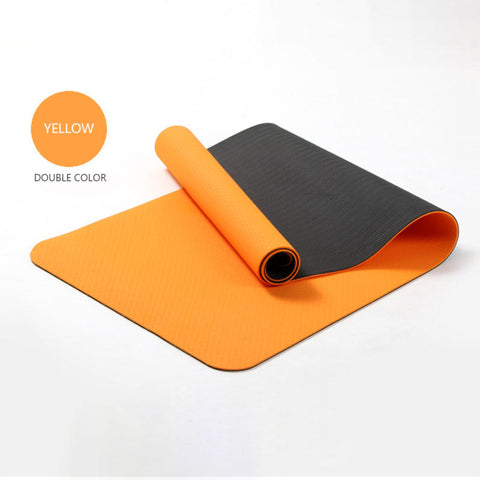 Eco-Friendly Non-Toxic TPE Yoga Mat – 6mm Thickness, Excellent Cushioning, Durable Design – Ideal for Yoga and Exercise