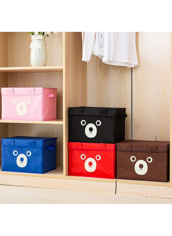 Panda Storage Boxes – Pack of 3 (40 x 28 x 28 cm) – Cute Cartoon Design, Durable Oxford Cloth, Dust-Proof | Ideal for Toys, Clothes, and Household Storage