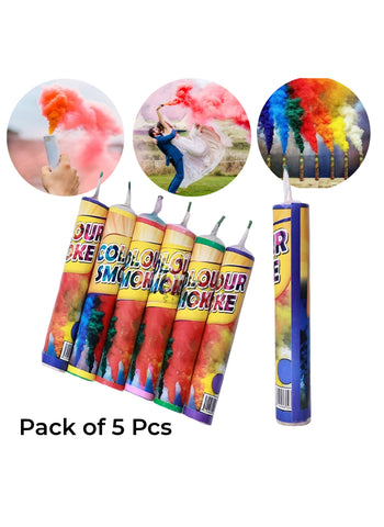 Smoke Bombs Pack of 5 Color – High-Quality for Birthday Celebrations | Colorful Smoke Flare for Special Events