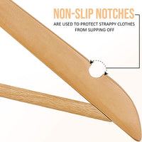 Wooden Hangers Pack of 6