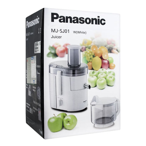 Panasonic SJ-01 – 800W High-Performance Juicer with Full Metal Spinner, 75mm Wide Feeder Tube, and 120° Rotatable Anti-Drip Spout – Juicer