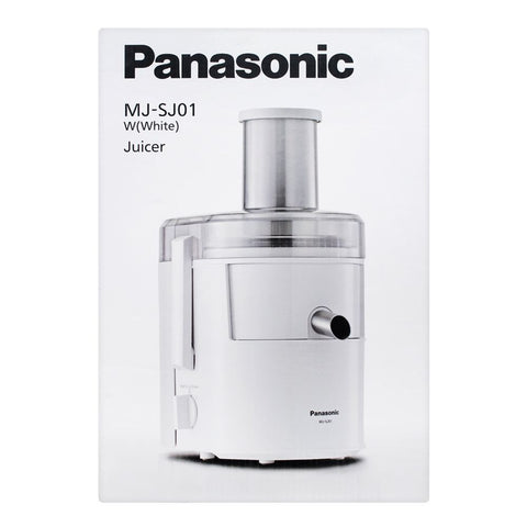 Panasonic SJ-01 – 800W High-Performance Juicer with Full Metal Spinner, 75mm Wide Feeder Tube, and 120° Rotatable Anti-Drip Spout – Juicer