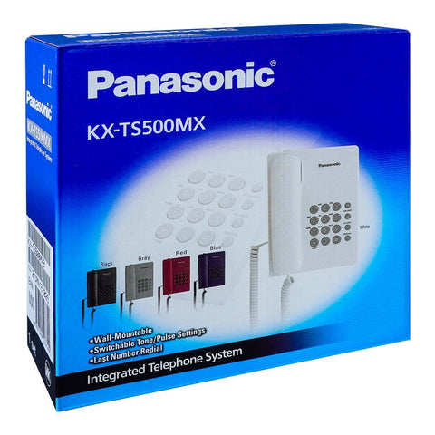 Panasonic KX-TS500MX Corded Landline Phone – Classic Design, Reliable Performance, Easy-to-Use – Landline Phones | Durable Corded Phone