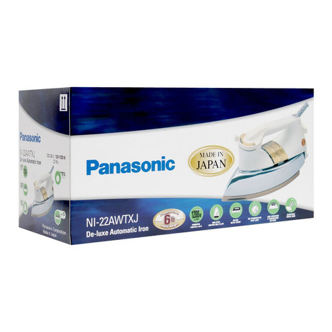 Panasonic 22AWT Steam Iron for Efficient Garment Care – Lightweight, Anti-Drip, Adjustable Temperature Control, Irons & Ironing Systems