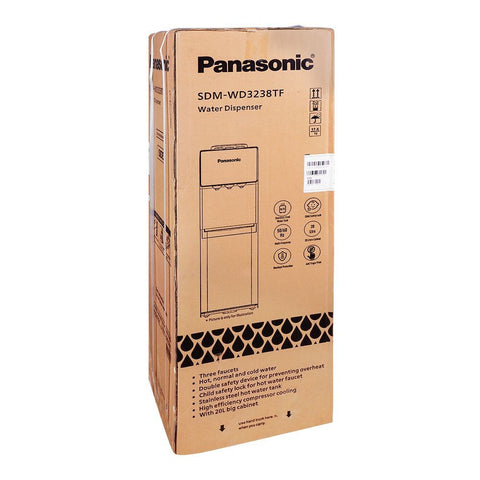 Panasonic Water Dispenser SDM-WD-3238TF – Functional, Spacious, Reliable – Water Dispensers | Black