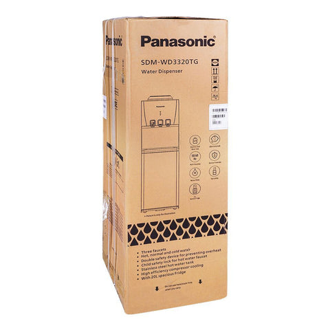 Panasonic Water Dispenser SDM-WD-3320TG – Spacious, Durable, Efficient – Water Dispensers | Black