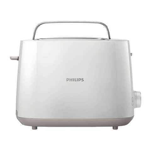 Philips 3000 Series Toaster HD2581/01, 760-900W, 8 Browning Levels, High Lift, Defrost Function, Cool Wall Exterior, 2-Slice, Integrated Cord Storage, White