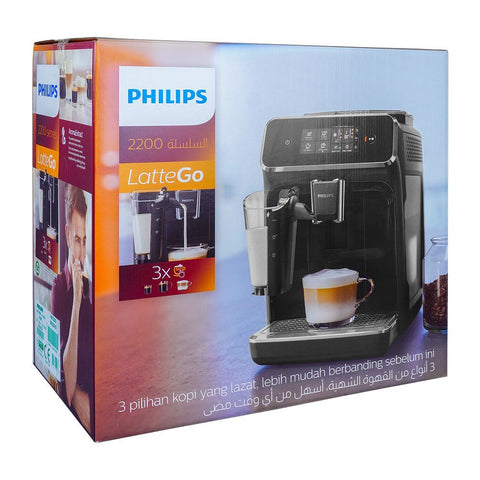 Philips Espresso EP2230 – 3.8lb Capacity, Ceramic Grinders, LatteGo System – Advanced Espresso Maker for Coffee Lovers – Coffee Machine